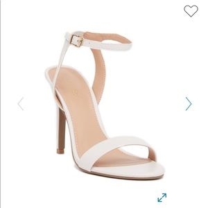 White Strap Sandal with Heel